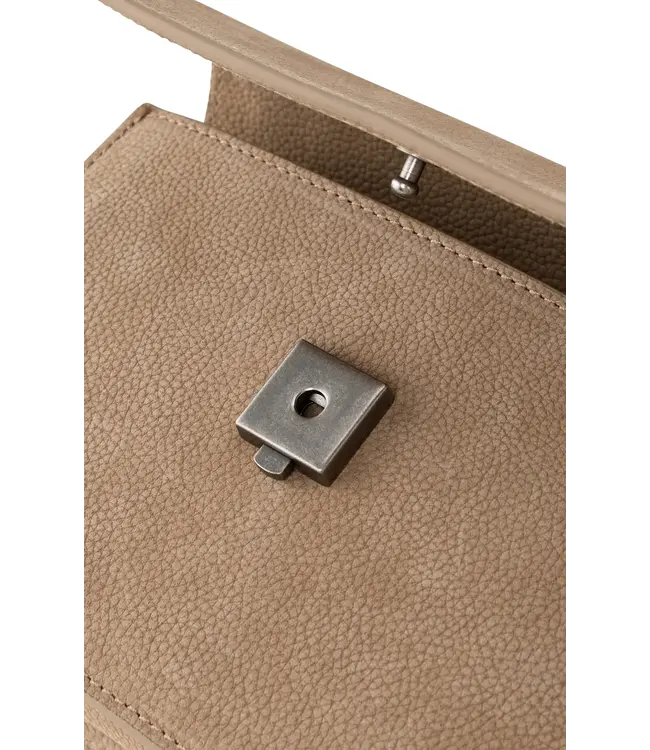 Shoulderbag with chain - beige