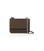 Shoulderbag with chain - chocolat