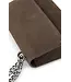 Shoulderbag with chain - chocolat