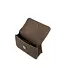 Shoulderbag with chain - chocolat