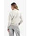 Knitted sweater with contrast trims