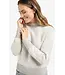 Knitted sweater with contrast trims