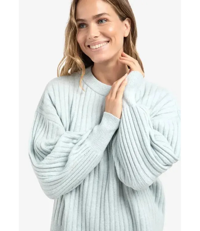 Ribbed sweater round neck