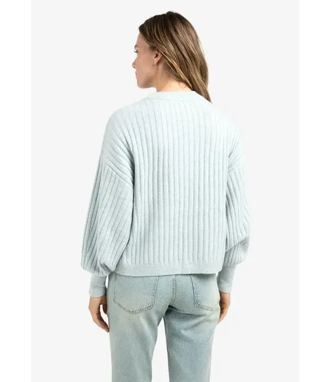 Ribbed sweater round neck