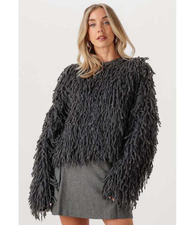 Alpaca wool jumper - Oversized cropped