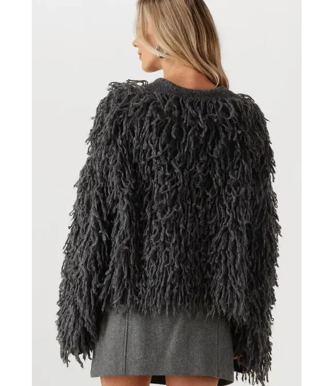 Alpaca wool jumper - Oversized cropped