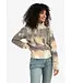 Knitted sweater melange print