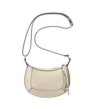 YAYA Leather small crossbody bag - Taupe