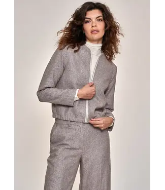 Simple Chai bomber Jack - Burgundy melange