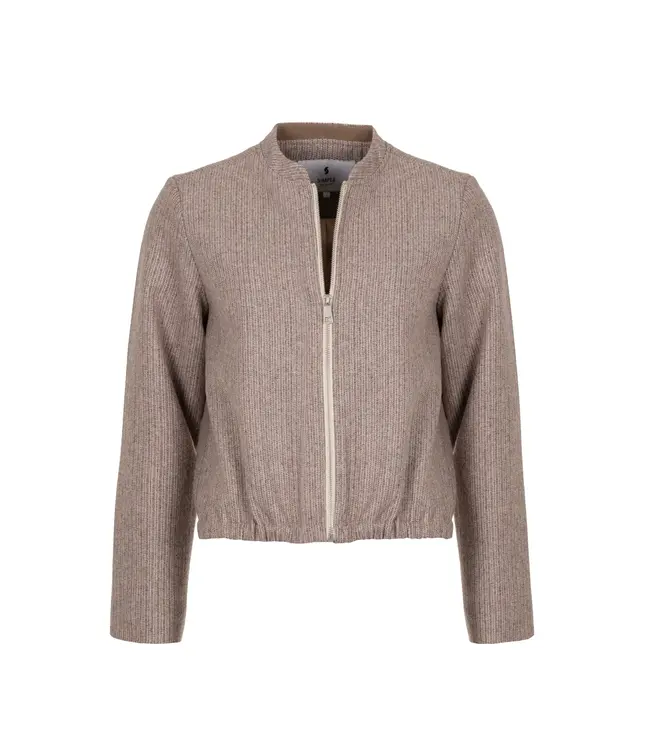 Chai bomber Jack - Burgundy melange