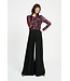 Wide leg noir pants
