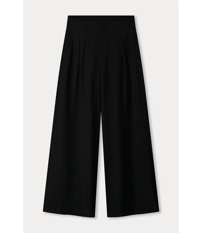 Wide leg noir pants
