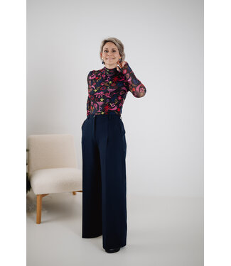 Another Label Moore pleated pants - Blauw