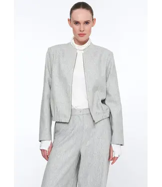 Simple Chai bomber Jack - Grey melange