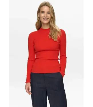 Nümph Bia ls pullover - rood