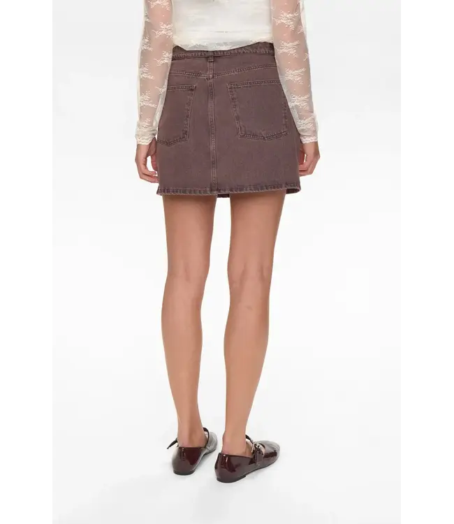 Brooklyn skirt - Coffee washed