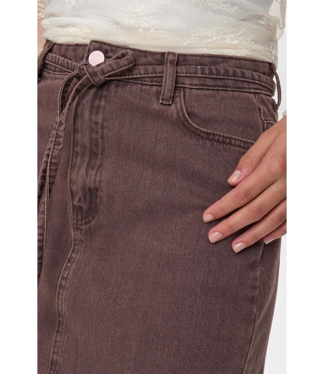 Brooklyn skirt - Coffee washed