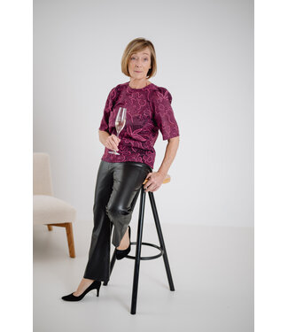 Pom Amsterdam Dashing plum top