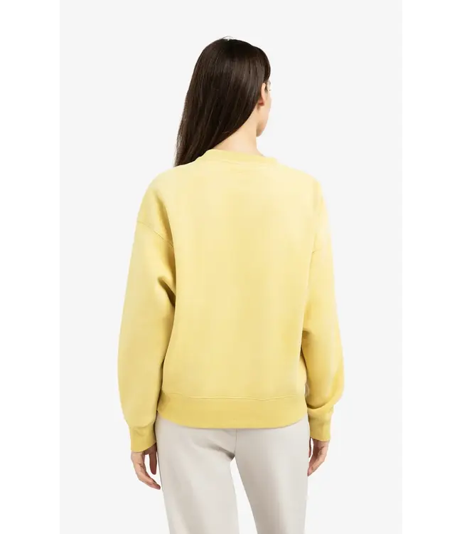 Sweater van stevige stof met gewassen effect