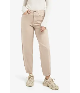 YAYA Beige high-waist jeans met losvallende pasvorm