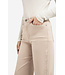 Beige high-waist jeans met losvallende pasvorm