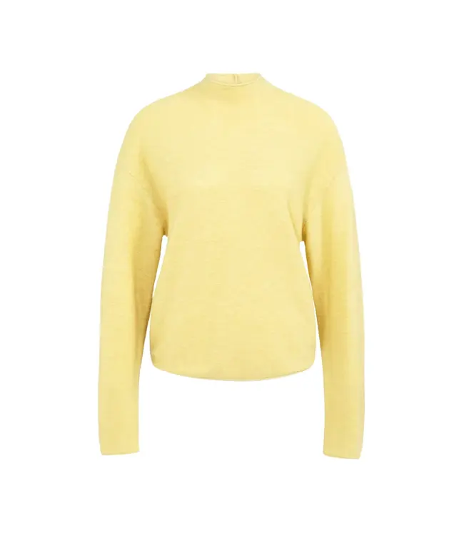 Gebreide trui met structuur en knoopsluiting achter