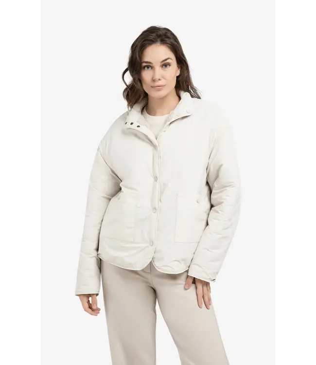 Omkeerbaar teddy jack met nylon borstzak