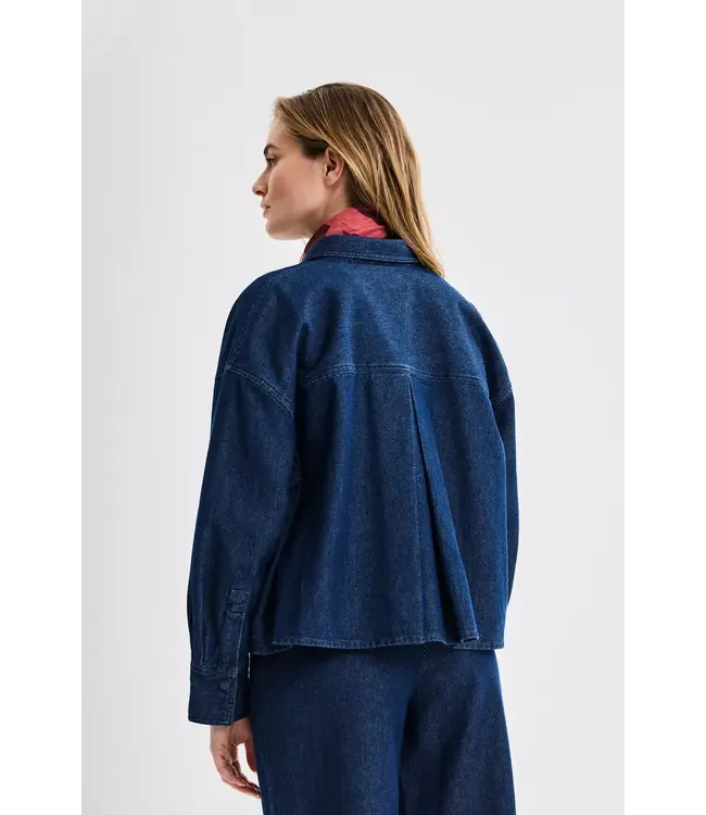 Standing blouse - Denim