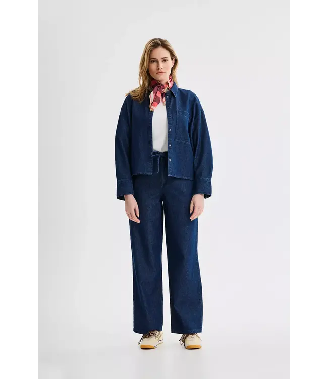 Standing blouse - Denim