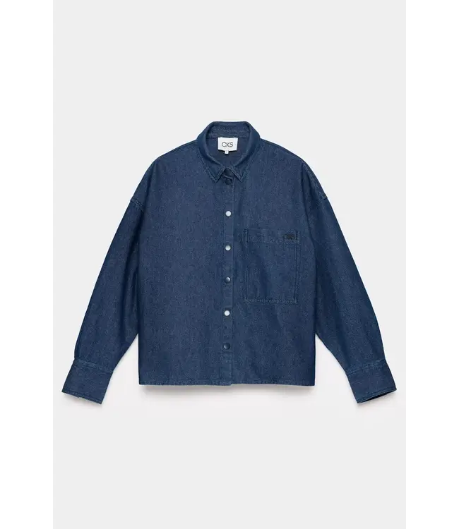 Standing blouse - Denim