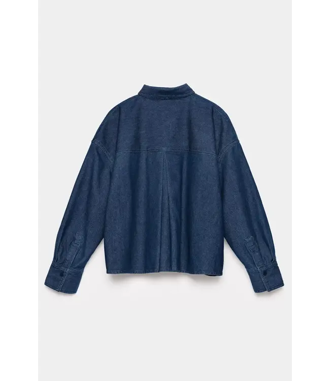 Standing blouse - Denim