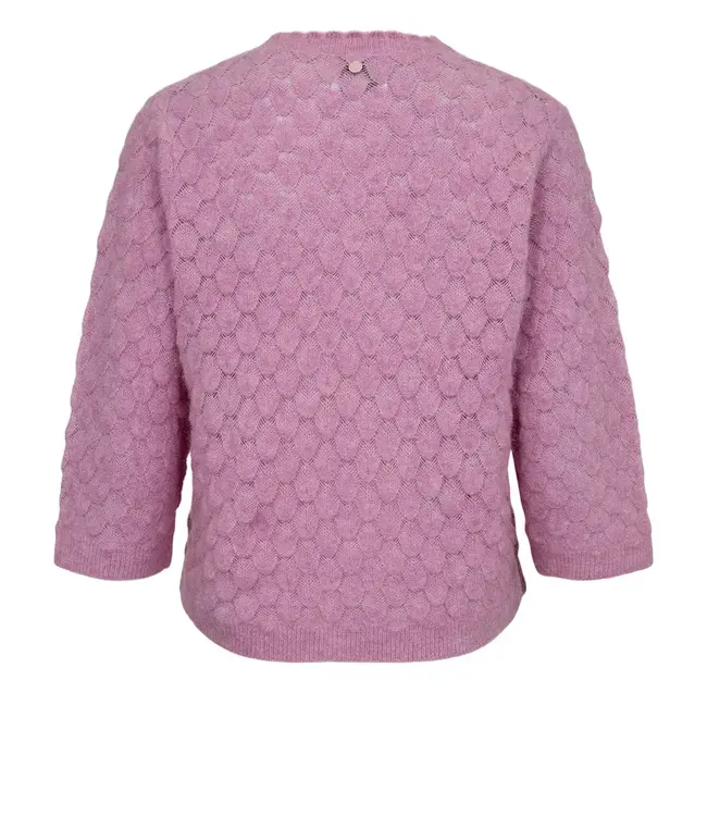 Riette leaf pointelle pull