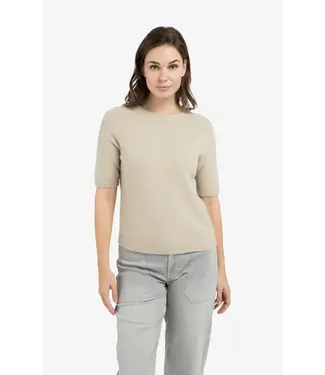 YAYA Soft sweater with short sleeve