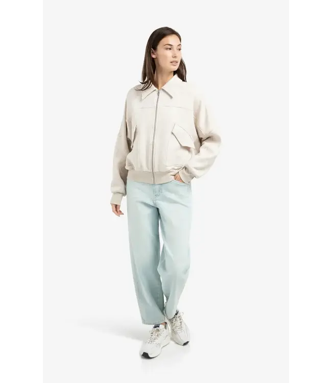 Sweat jacket with pockets