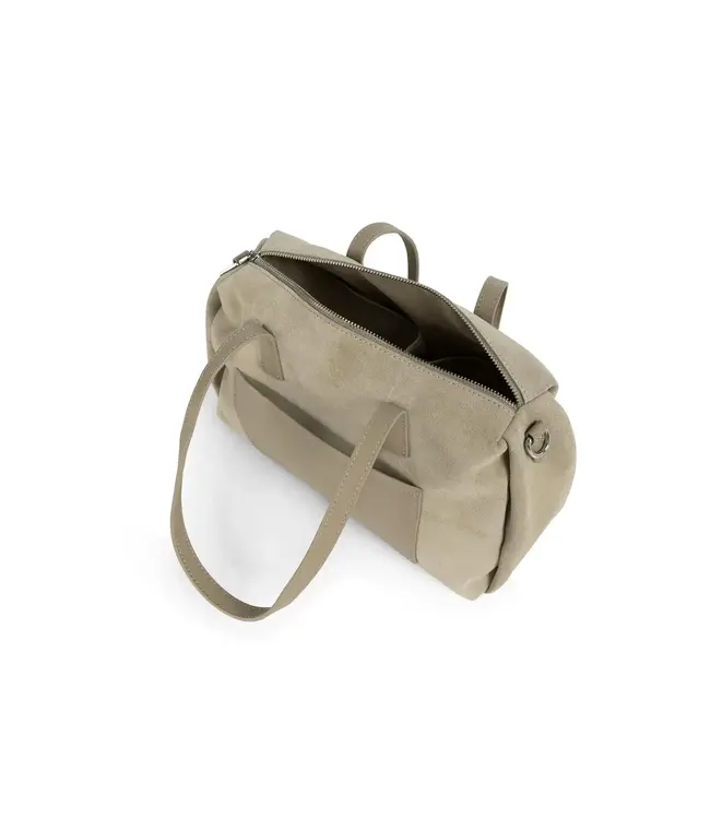 Suede utility bag
