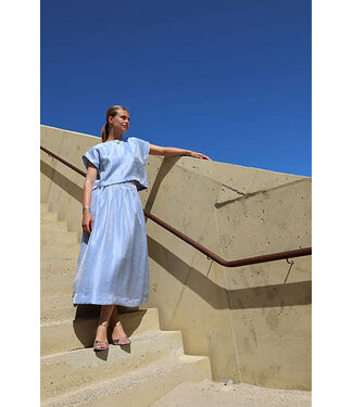 SIL Sari skirt - Sky blue