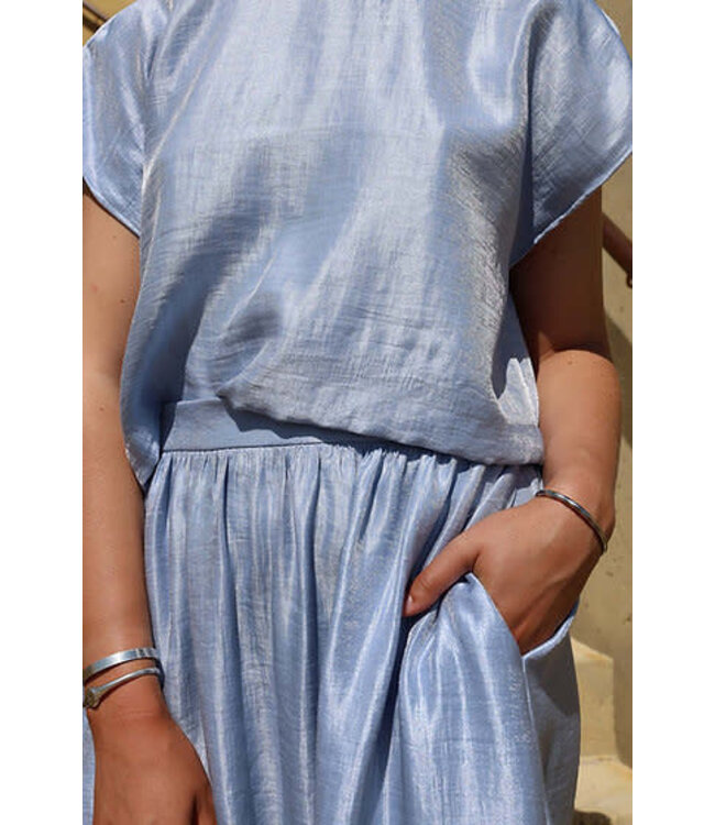 Sari skirt - Sky blue