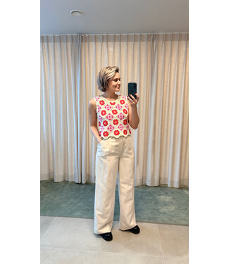 InApril1986 Sleeveless crochet top - TU