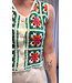 Crochet sleeveless top - Groen - TU