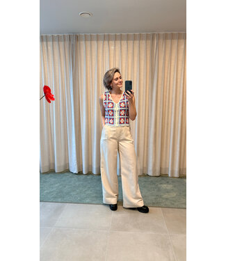 InApril1986 Crochet sleeveless top - Blauw - TU