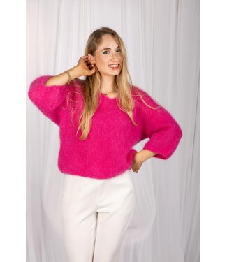 Beau & Lou Olivia knit - fuchsia