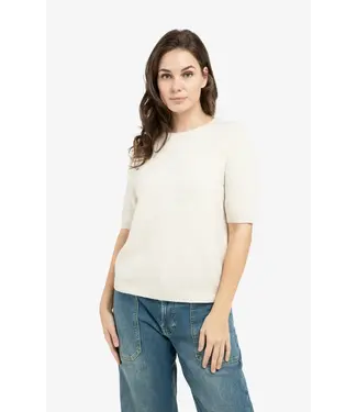 YAYA Soft sweater with short sleeve