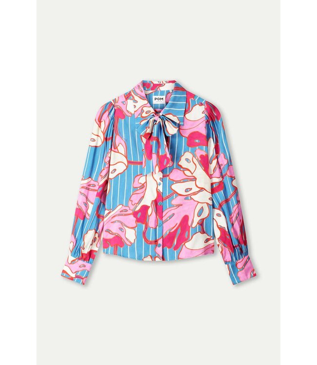 Blouse - Urban flora stripe