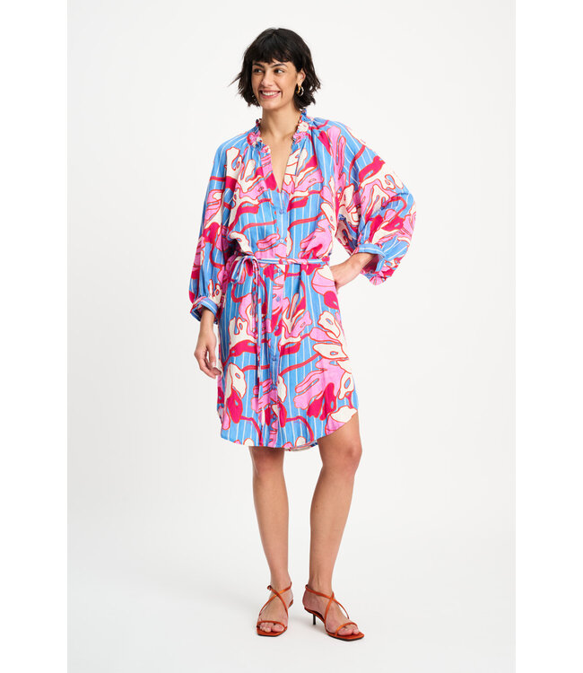 Dress - Urban flora stripe