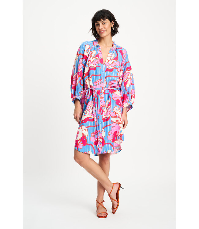 Dress - Urban flora stripe