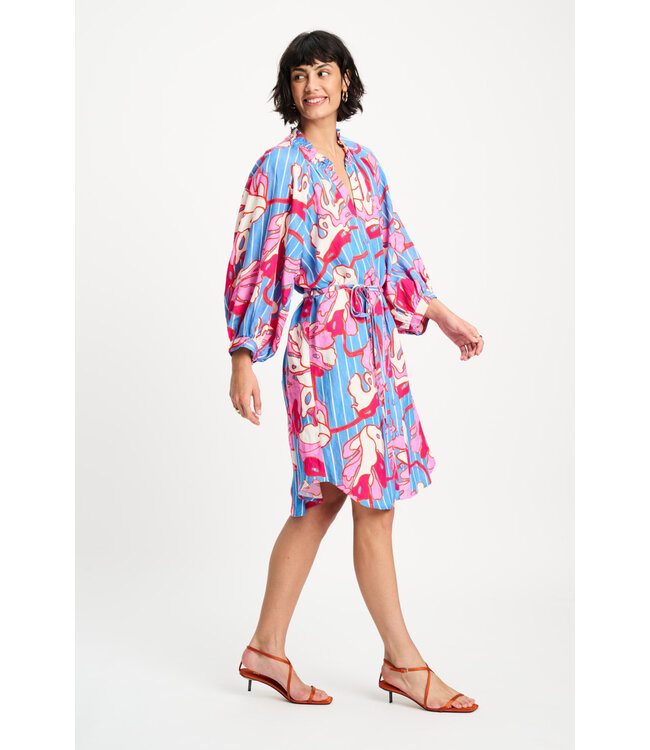 Dress - Urban flora stripe