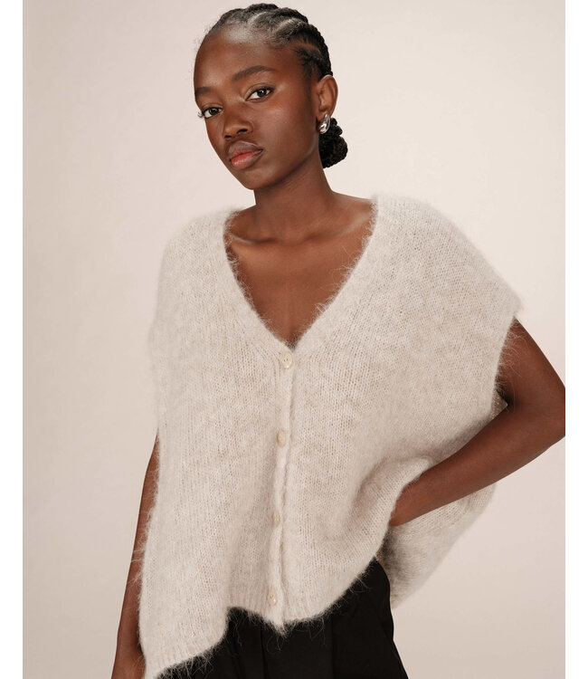 Savant  oversized vest - Greige