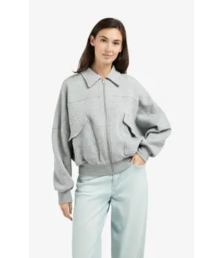 YAYA Sweat jacket with pockets - Grijs