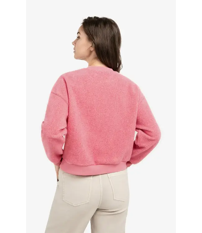 Teddy sweater ribbed trims