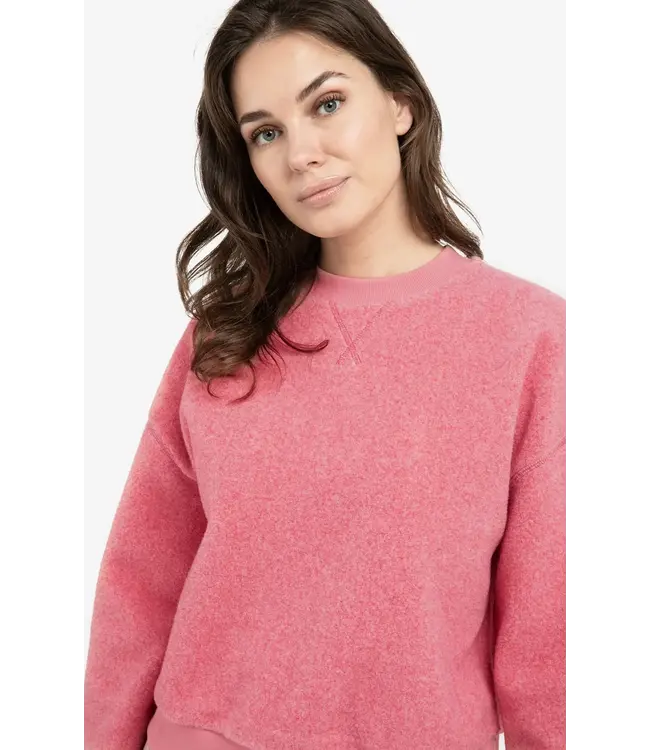 Teddy sweater ribbed trims